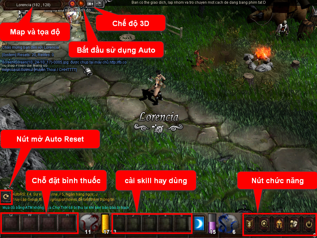 Chức năng chính của Game MU Quyền Lực